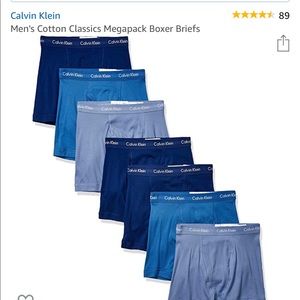 Calvin Klein Men’s 7 pack Large cotton briefs